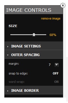 Image Controls-Spacing